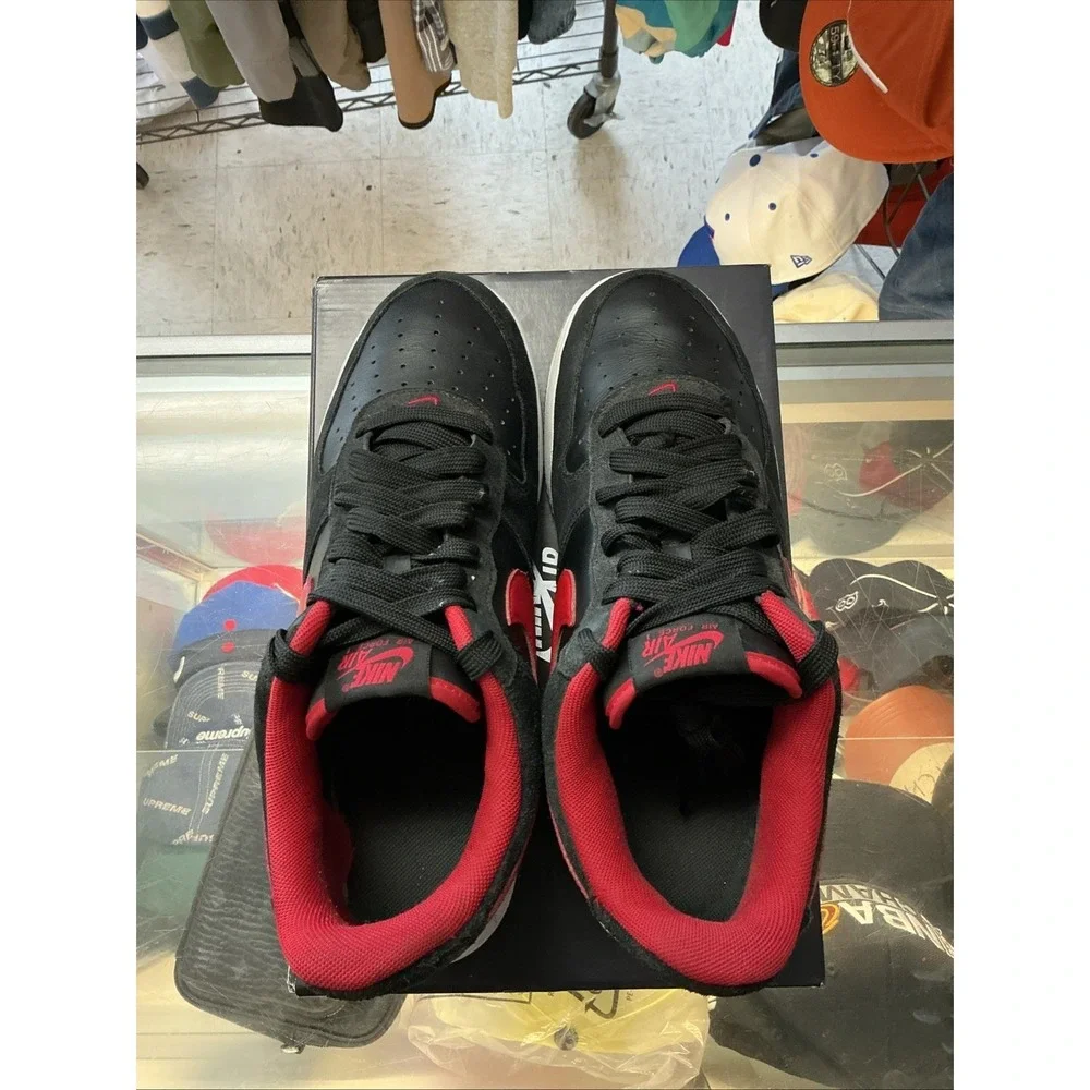 Nike Air Force 1 Low '07 LV8 Black Red-size 10.5 IB6388-004